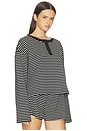 view 2 of 5 Nixie Top in Jet Stripe
