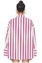 view 3 of 4 CAMISA REVERIE in Red & White Stripe