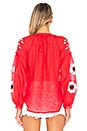 view 3 of 4 Ellie Linen Blouse in Red