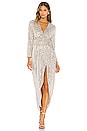 view 1 of 5 Cher Maxi Dress in Silver Sequin
