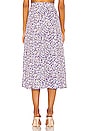 view 3 of 4 Skatie High Slit Skirt in Purple Leopard