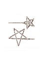 view 2 of 3 Star Hair Pin Set in Silver