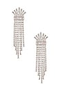view 1 of 3 Crystal Fringe Earring in Silver