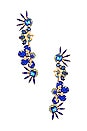 view 2 of 3 PENDIENTES LARGOS ALVA in Blueberry Blue