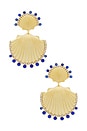 view 1 of 2 Mabel Earrings in Gold & Blue