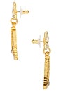 view 2 of 2 These Boots Were Made For Walking Drop Earrings in Crystal