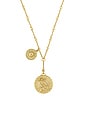 view 2 of 3 St. Michael Necklace in Gold