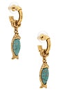 view 1 of 3 TURIEL 드롭 귀걸이 in Blue