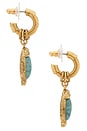 view 2 of 3 TURIEL 드롭 귀걸이 in Blue