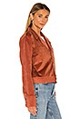 view 2 of 4 BLOUSON TRUCKER ELLIE in Rust Velvet