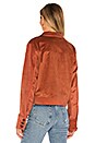 view 3 of 4 BLOUSON TRUCKER ELLIE in Rust Velvet