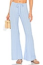 view 1 of 4 PANTALON LARA in Blue Stripe