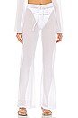 view 1 of 4 PANTALÓN TRANSPARENTE LARA in White