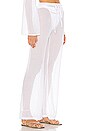 view 2 of 4 PANTALÓN TRANSPARENTE LARA in White