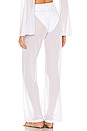 view 3 of 4 PANTALÓN TRANSPARENTE LARA in White