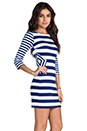 view 3 of 6 Courtney Striped Dress in Sapphire