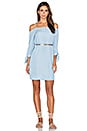 view 1 of 3 Off Shoulder Shift Dress in Chambray