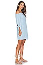 view 2 of 3 Off Shoulder Shift Dress in Chambray