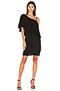 view 1 of 3 VESTIDO UN HOMBRO STELLA in Black