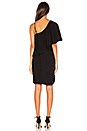 view 3 of 3 VESTIDO UN HOMBRO STELLA in Black
