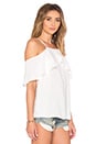 view 2 of 3 Stella Cold Shoulder Top in White