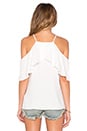 view 3 of 3 Stella Cold Shoulder Top in White