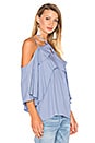 view 2 of 4 TOP COLD SHOULDER STELLA in Periwinkle