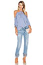 view 4 of 4 TOP COLD SHOULDER STELLA in Periwinkle