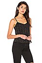 view 1 of 4 Frances Beaded Mesh Cami in Black