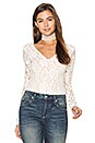 view 1 of 6 Trello Lace Bodysuit in Ivory