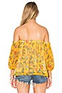 view 3 of 4 Poetic Garden Top in Mustard