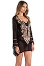 view 2 of 5 Belle Floral Tunic in Black
