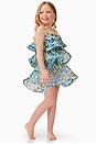 view 4 of 5 Kids Armani Kids Dress in Multi Green