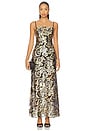 view 2 of 5 Celeste Gown in Black Gold