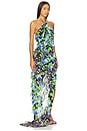 view 2 of 4 VESTIDO LONGO ASSIMÉTRICO BRIONY in Black Multi
