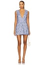 view 1 of 4 Nerissa Mini Dress in Steel Blue