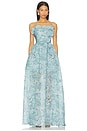 view 2 of 5 Faye Gown in Blue Multi