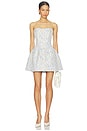 view 1 of 4 Floralie Strapless Mini Dress in Blue Multi