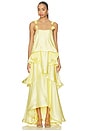 view 1 of 3 Thalia Gown in Butter Yellow