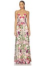 view 1 of 5 Flora Gown in Nude Multi Floral