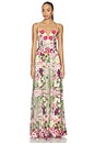 view 2 of 5 Flora Gown in Nude Multi Floral