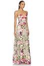 view 3 of 5 Flora Gown in Nude Multi Floral