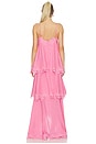 view 3 of 3 Miri Tiered Gown in Bubblegumpink