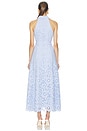 view 3 of 4 Lacy Collared Maxi Dress in Powderblue