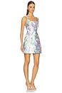 view 2 of 3 Lavina Sqaure Neck Mini Dress in Purple Floral