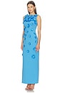 view 3 of 5 Dali Floral Gown in Blue