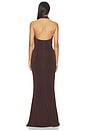view 3 of 3 MAXIVESTIDO SIMONE in Chocolate Brown