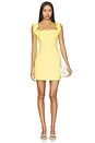 view 1 of 3 Cara Square Neck Mini Dress in Yellow
