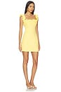 view 2 of 3 Cara Square Neck Mini Dress in Yellow