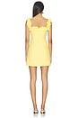 view 3 of 3 Cara Square Neck Mini Dress in Yellow